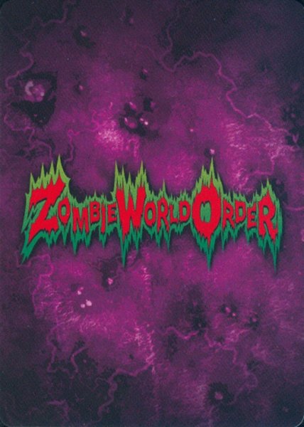 Zombie World Order TCG back